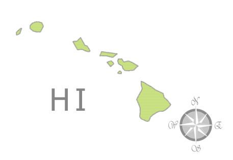 State of Hawaii Map