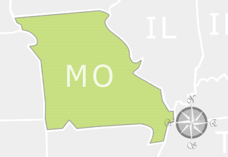 State of Missouri Map