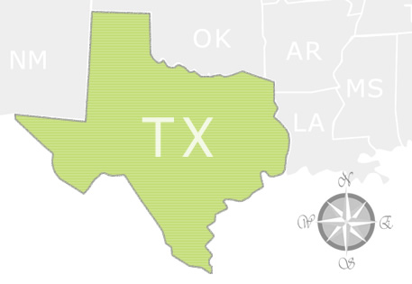 State of Texas Map